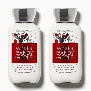 BBW NEW WINTER CANDY APPLE 2 full sz LOTIONS